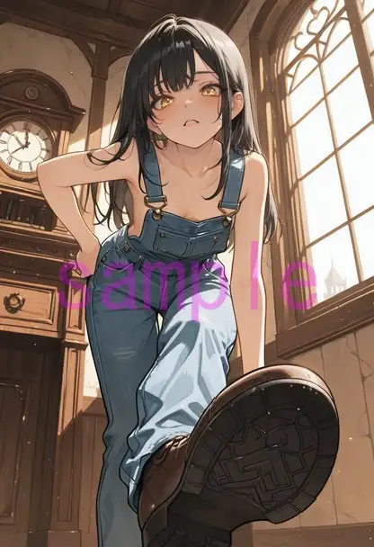 裸オーバーオールの女の子に見下していただく画像集 サンプル画像 6