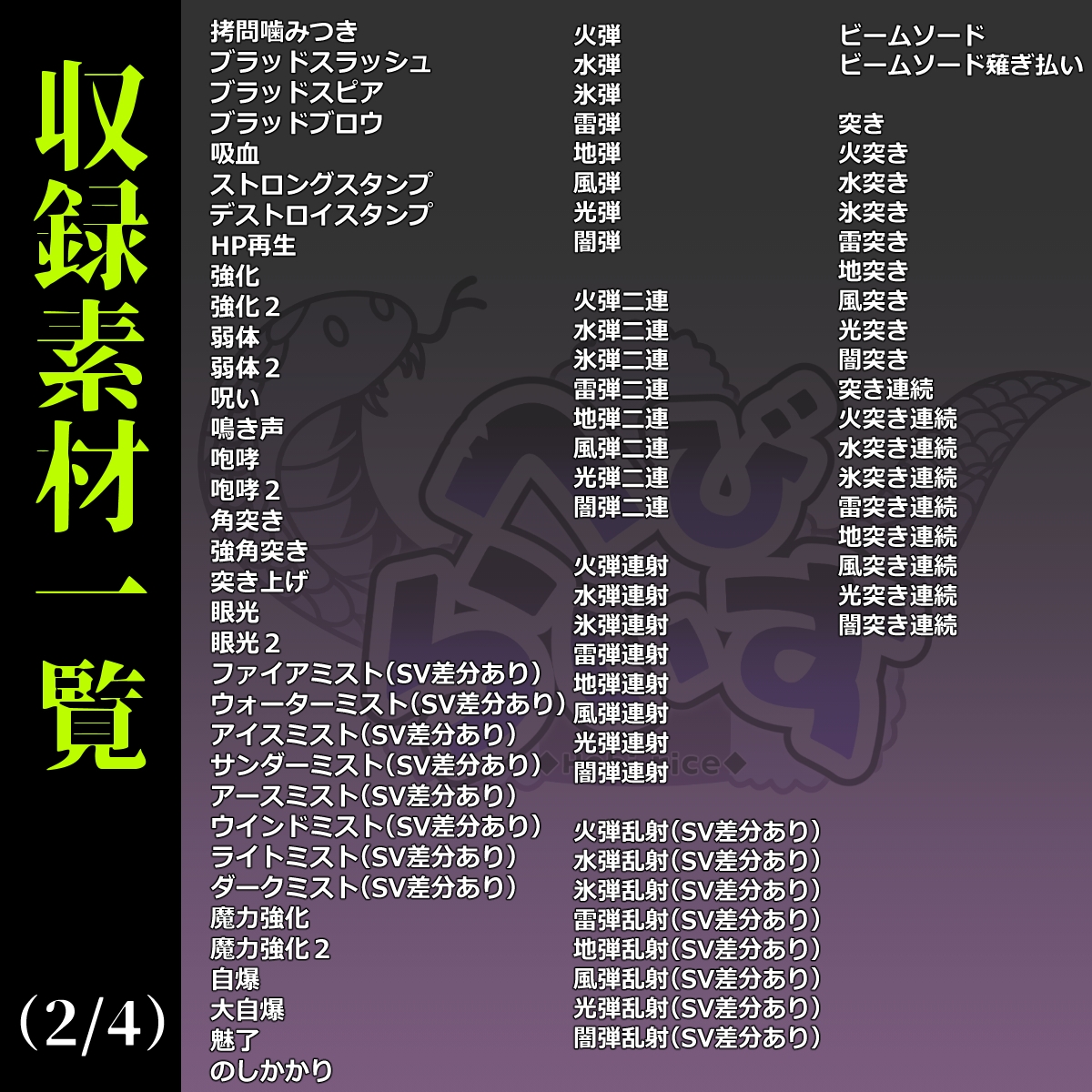 ザコ敵攻撃エフェクト素材集