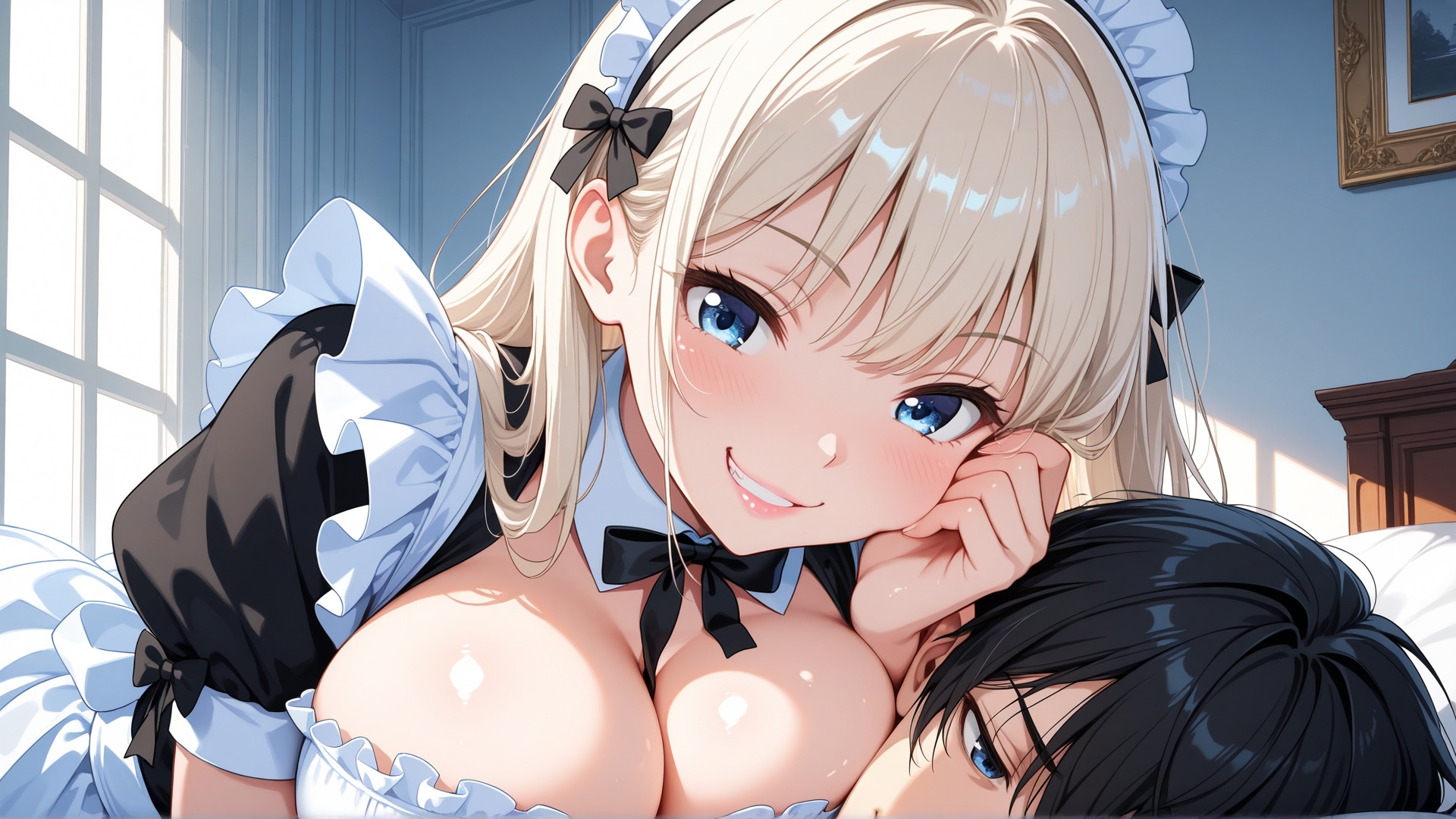 からかい上手な巨乳メイドがオヤジに寝取られたので、童貞の僕が寝取り返した話 サンプル7