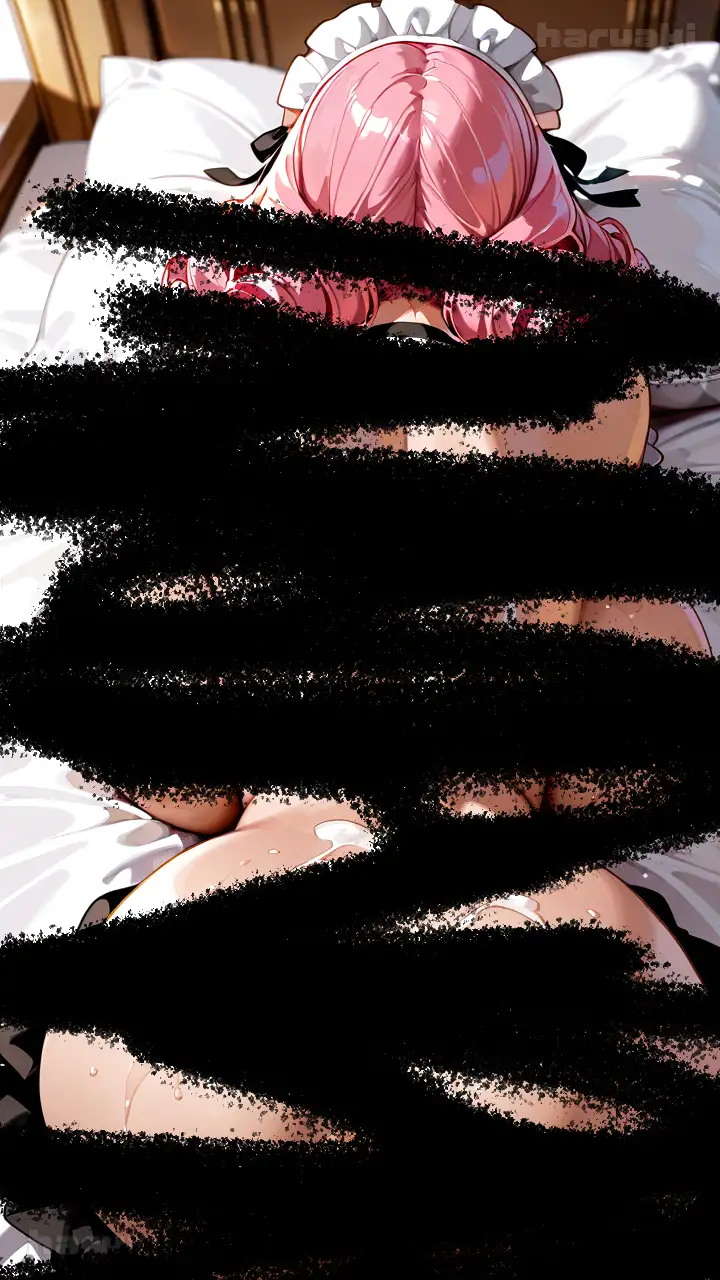 【AIアニメ巨乳美女写真集】Vol.15巨乳があふれてご奉仕放題なピンク髪メイドの七海さん サンプル画像 4