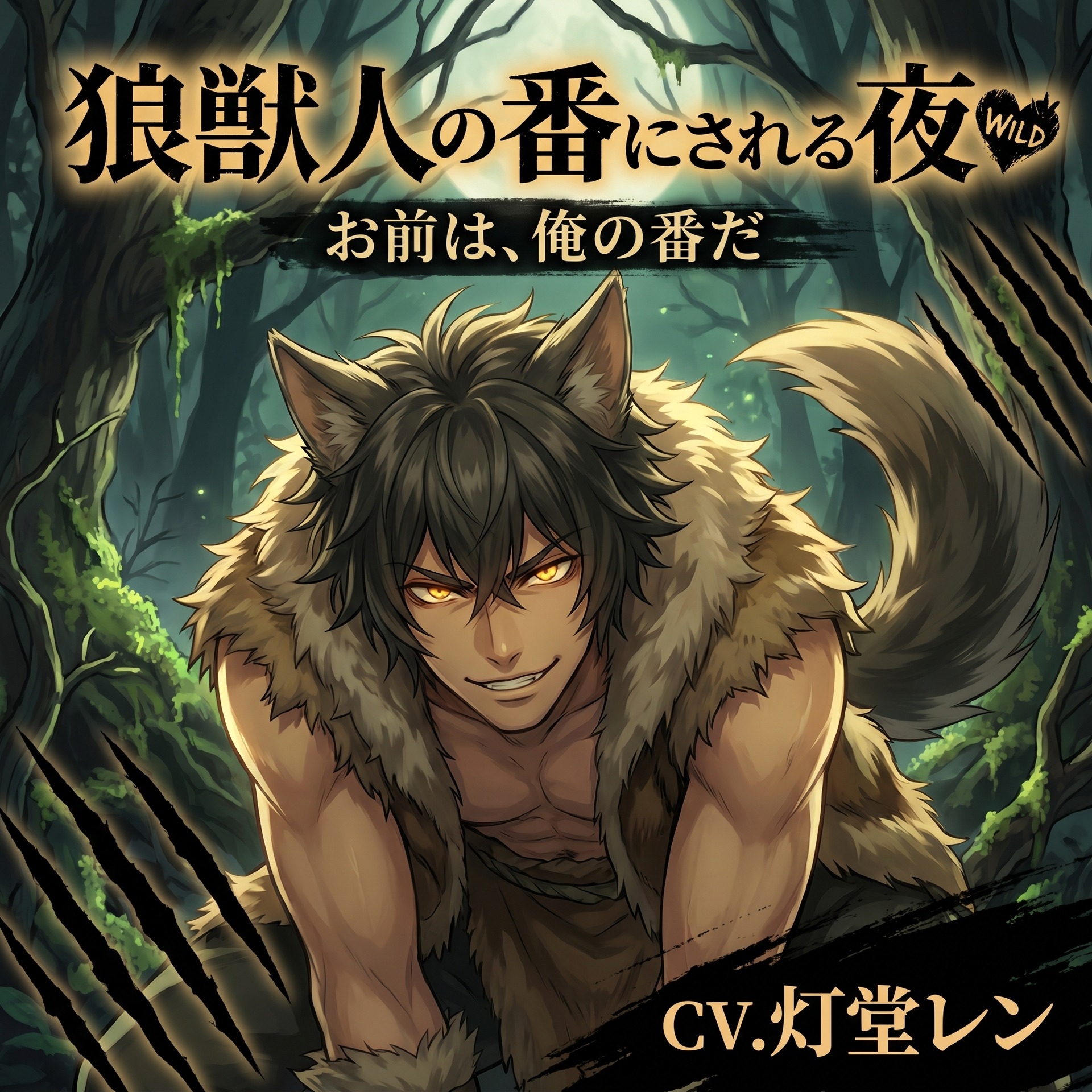 狼獣人の番にされる夜♡〜本能で選んだお前だけを、噛んで番って離さない発情溺愛〜【獣人/本能/バイノーラル】-1画像