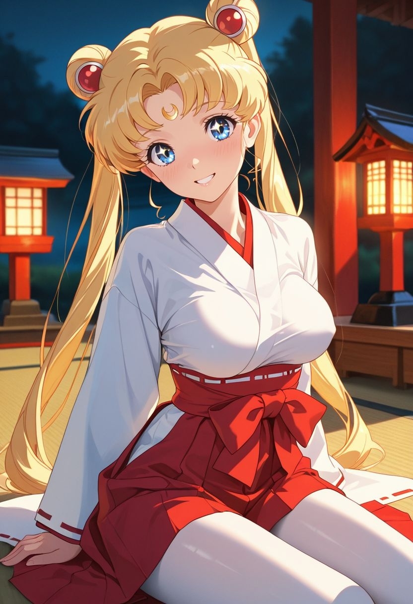 もしも。。。このキャラが巫女だったら~月野う〇ぎ~ 画像2