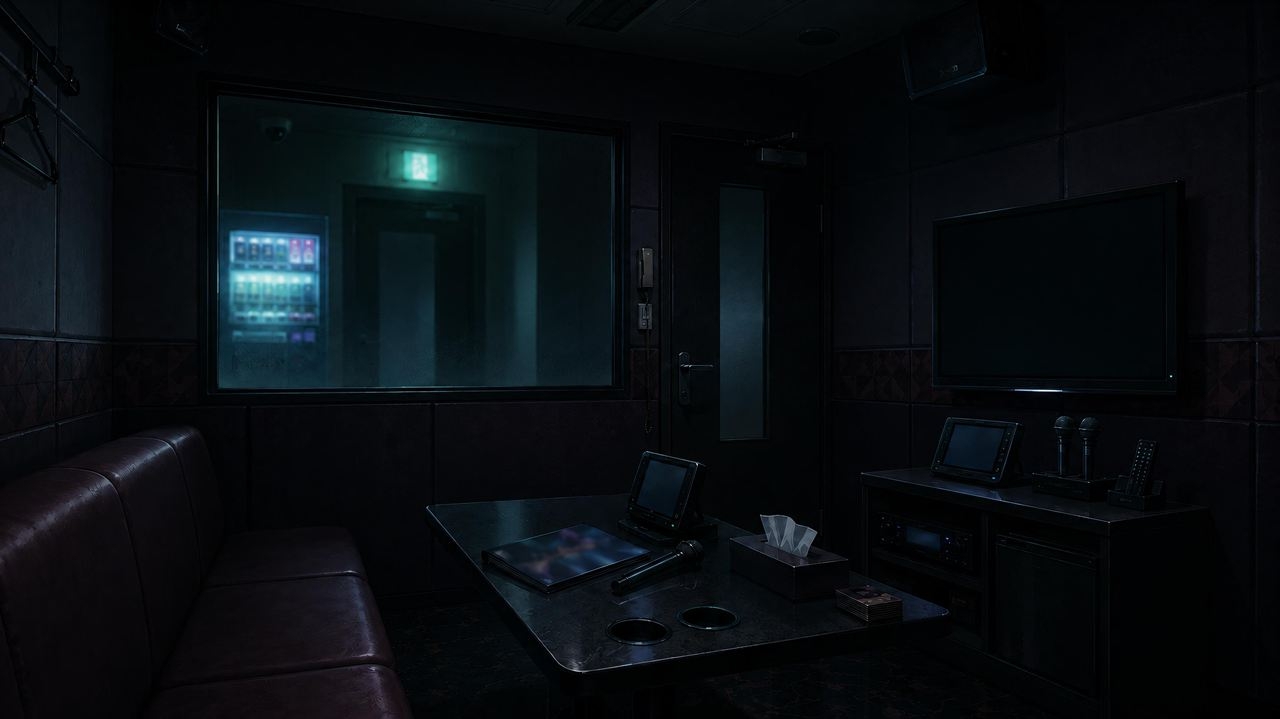 だれもいない深夜のカラオケボックス|背景差分素材60枚【TRPG/CoC】 画像2