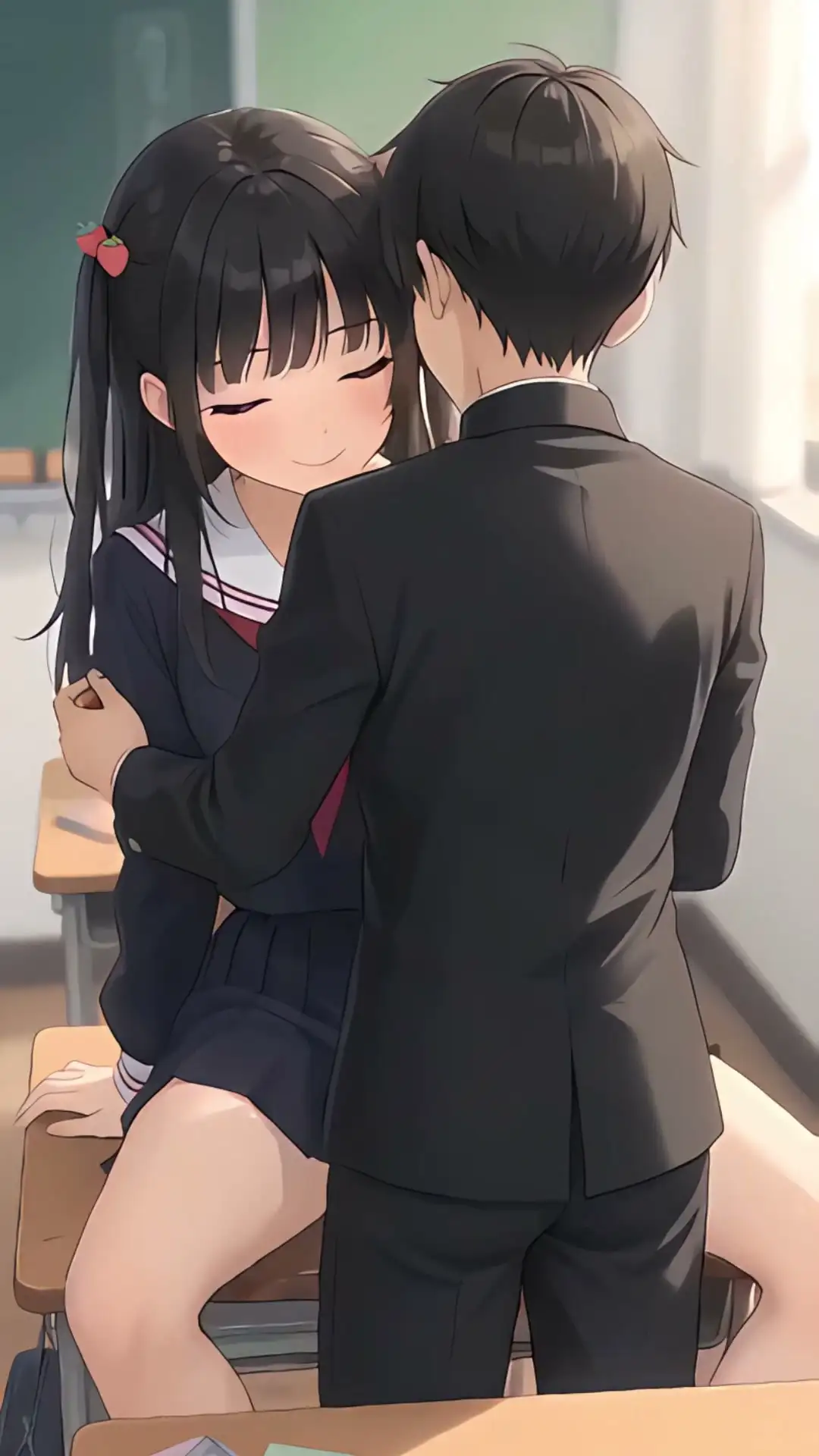 【スマホ縦型フルボイス】ぬるぬる動く！制服JKに中出しセックス33連発 サンプル画像 3