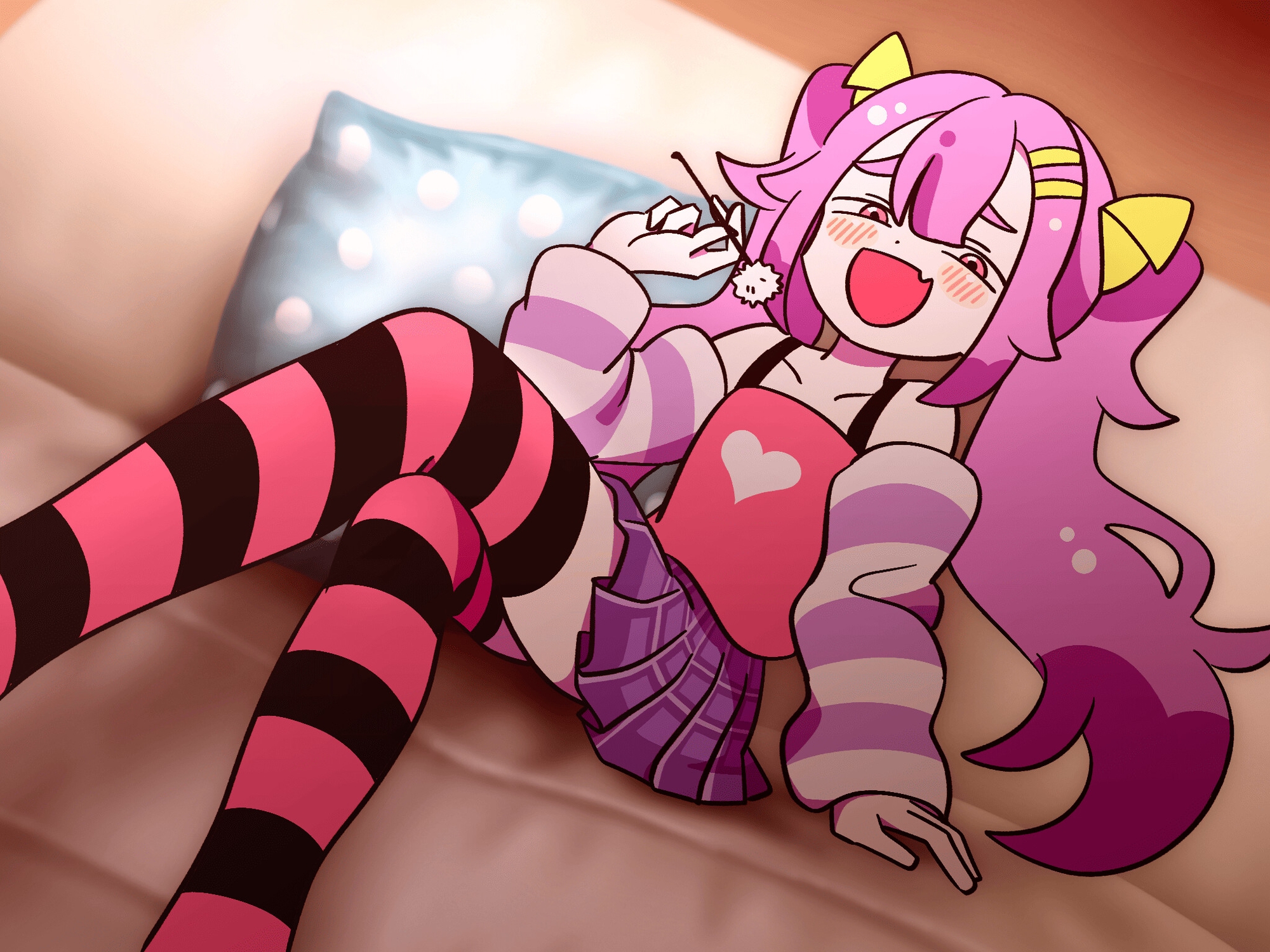 【ざこのあひるASMR】ナマイキ少女のあまあま耳かき♡今日は素直に添い寝で癒やしてあげちゃお♡♡♡ 画像1
