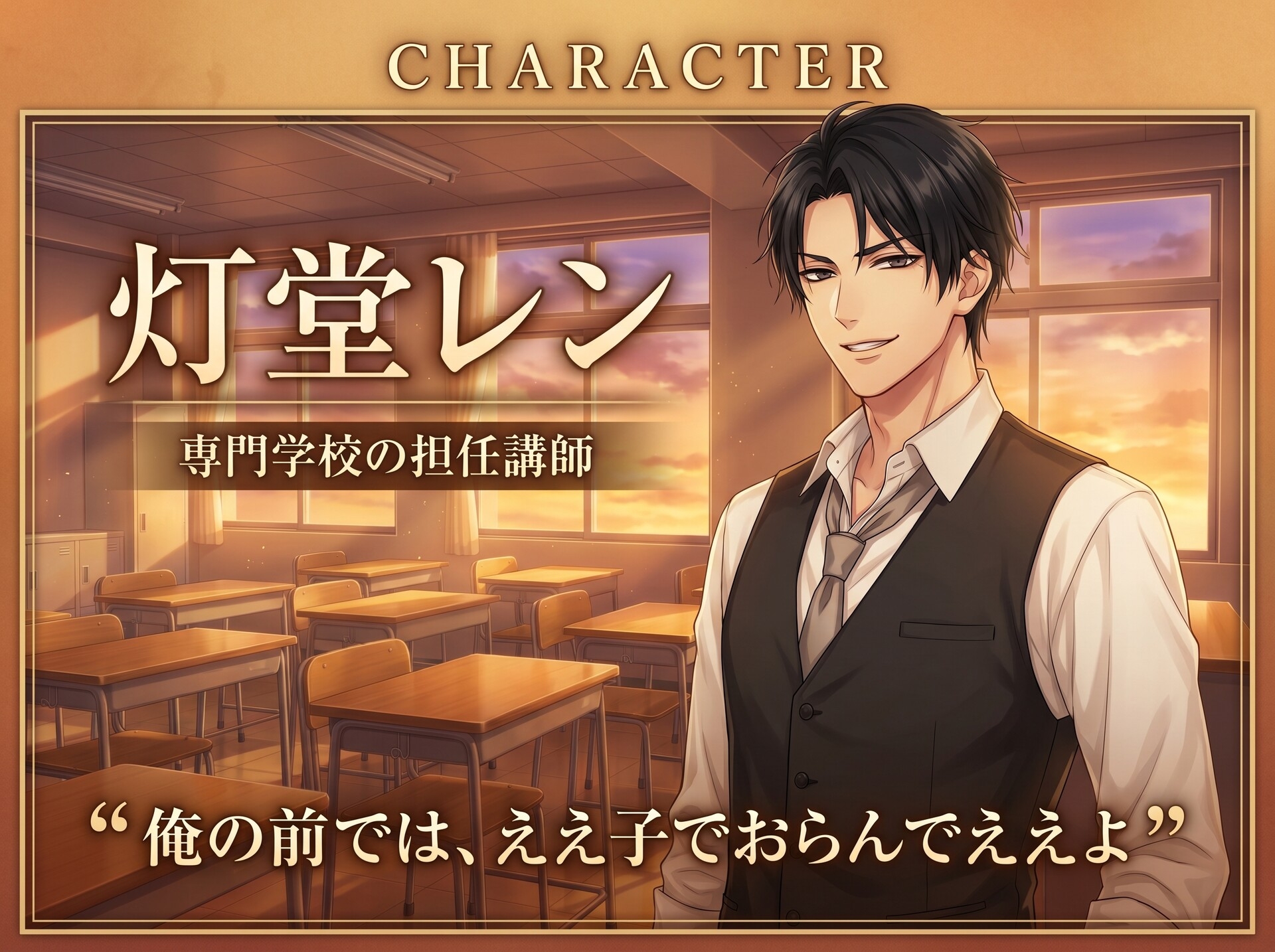 放課後、いじわる担任は君にだけ甘い♡〜職員室で声を殺して、耳舐め&甘やか中出しで卒業まで溺愛される話〜【専門学校/バイノーラル】-3画像
