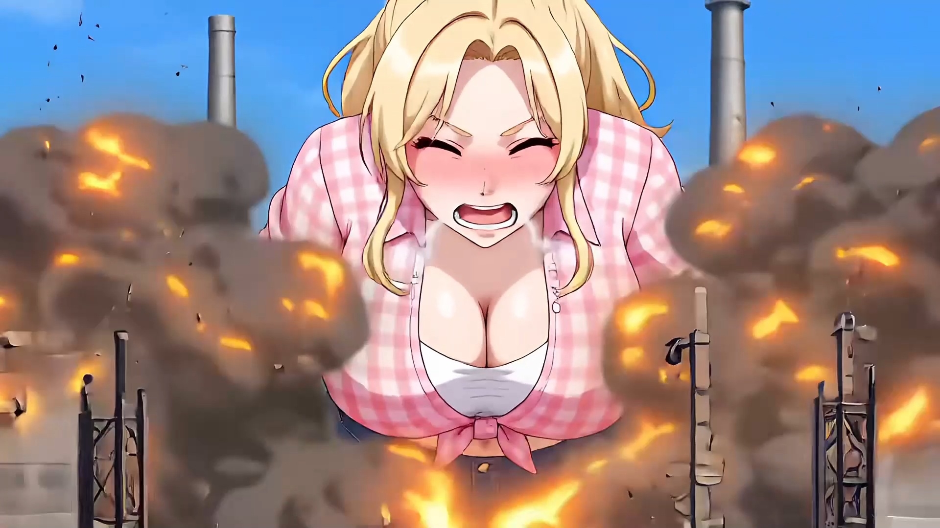 【超自信作！】ネオ巨大娘くしゃみ集/ Neo Giantess Sneeze Collection 画像2