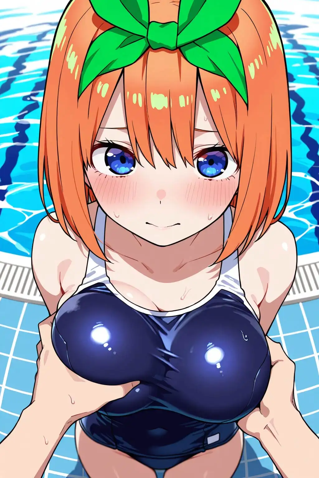 スク水姿の四葉がエロカワ過ぎたので連れ込んで生ハメしました サンプル画像 2