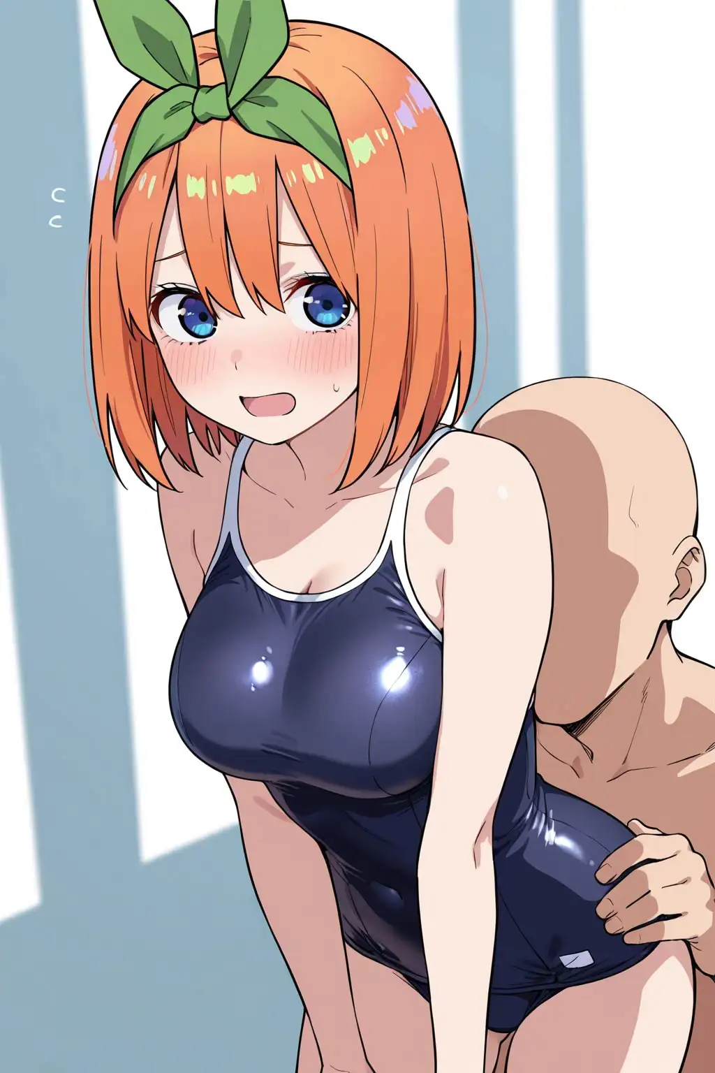 スク水姿の四葉がエロカワ過ぎたので連れ込んで生ハメしました サンプル画像 3