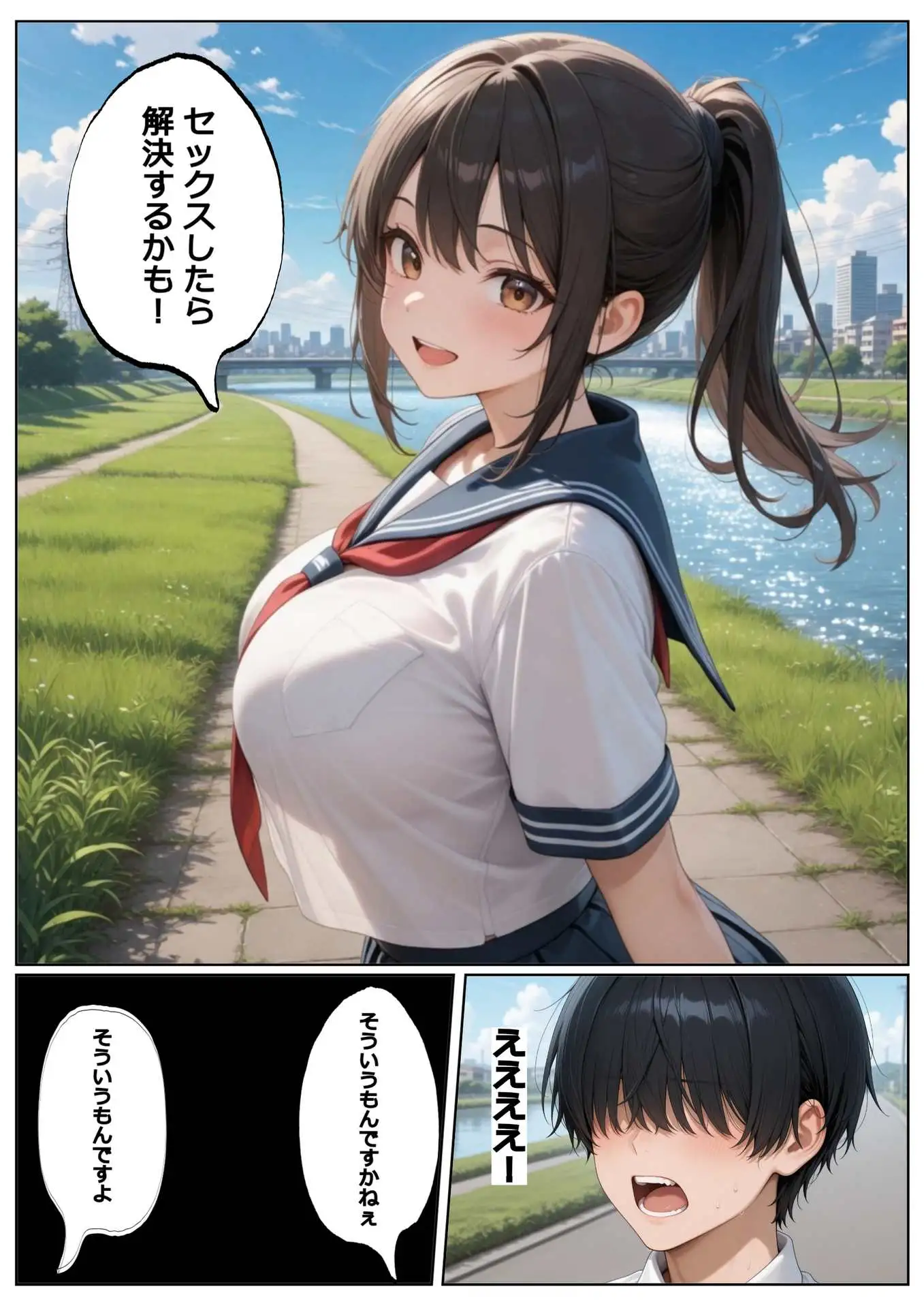 たいていの悩み事はセックスすれば解決！？するっていう話 サンプル画像 2