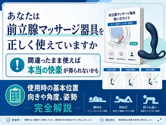 あなたはエネマグラやアネロスを正しく使えていますか 間違ったまま使えば 一生気持ちよくなれないかも アネロス挿入後の正しい位置 向きや角度、姿勢について完全解説