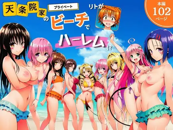 天条院家のプライベートビーチでリトがハーレム！？ ジャケット画像