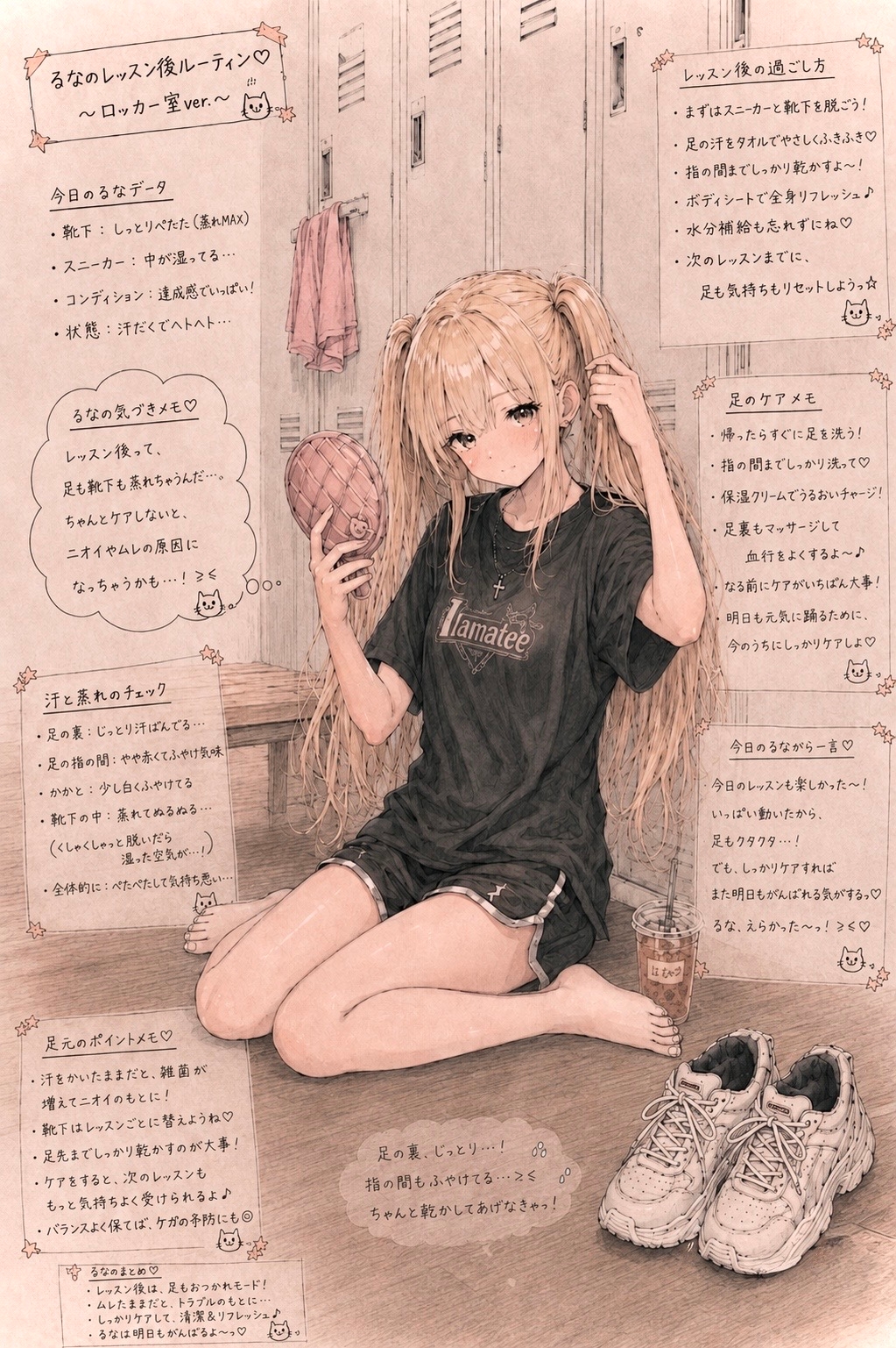 AQUARISE × Foot Labo〜るなのメイク〜 画像1