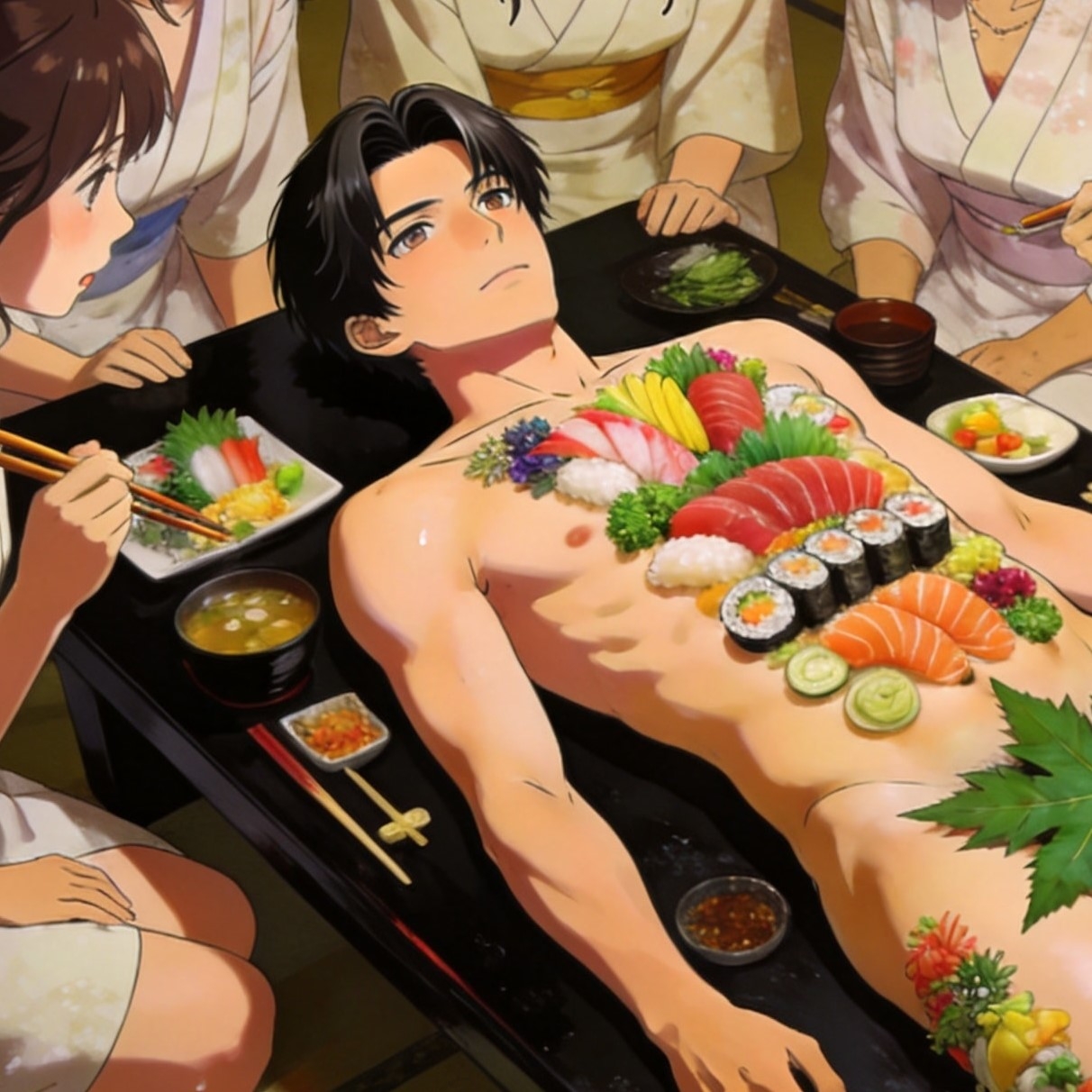 深山旅館の男体盛り~恩返しの代償~ 画像1