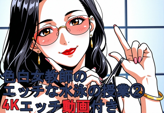 色白女教師のエッチな水泳の授業(2)4Kエッチ動画付き。