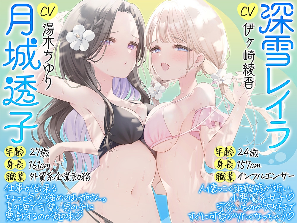 夏の海で恥ずかし~い♡開発済み乳首バレ!もっと雑魚雑魚乳首に開発されちゃいました♡ 画像3