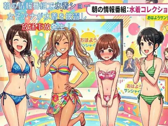 朝の情報番組で水着ショー。女子アナが水着を披露し放送事故発生！ ジャケット画像
