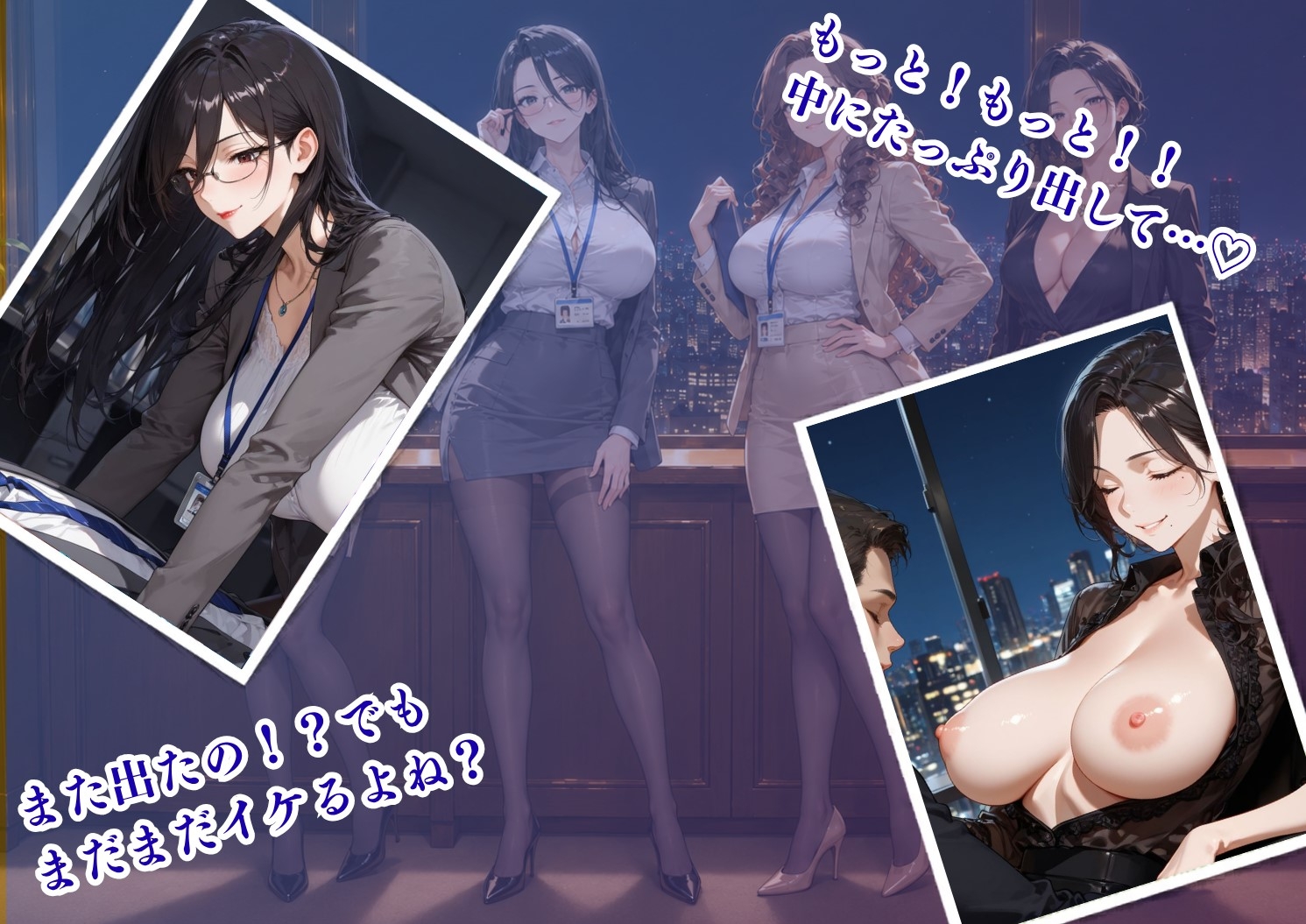 【4K120FPS】残業オフィス 深夜の社内で連続射精SEX 画像2