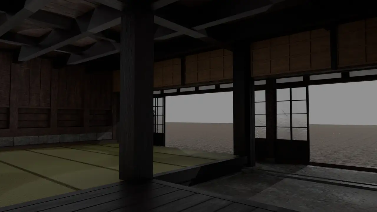 3DCG 旧島田家住宅(店蔵:府中市郷土の森) サンプル画像 5