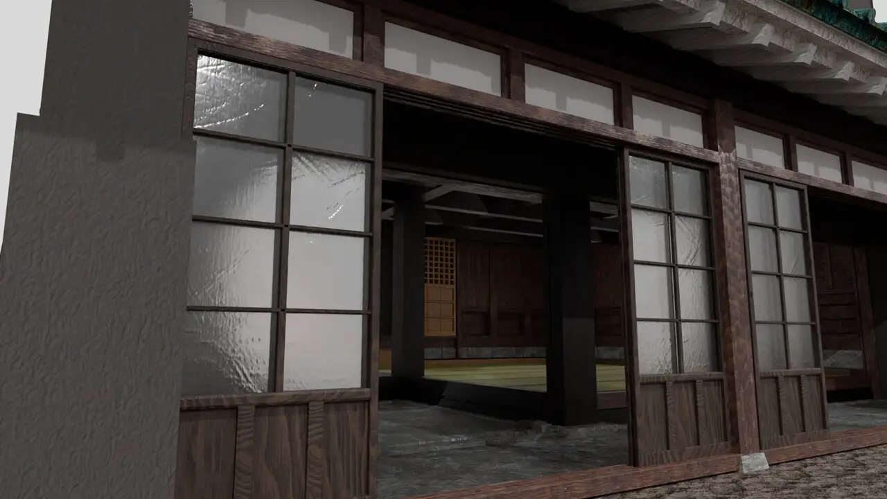 3DCG 旧島田家住宅(店蔵:府中市郷土の森) サンプル画像 6