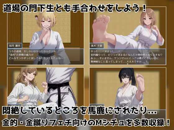 金的護身術道場 ～金蹴り・玉責めRPG～ サンプル2