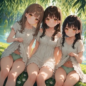 木漏れ日の秘密 ~白ワンピ美少女のチラリズムCG集~ 全119枚