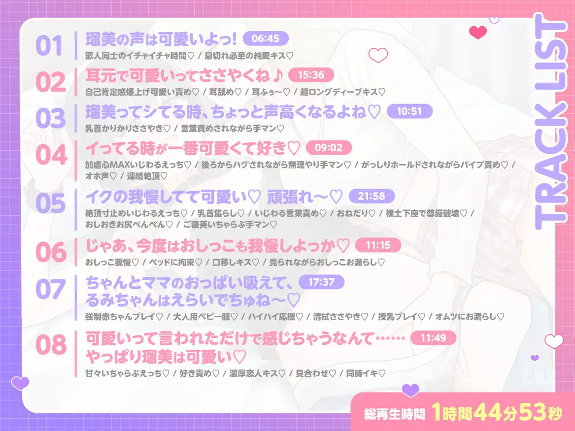 【甘々百合えっち】低音ダウナー彼女を高音カワボ彼女が可愛い責めでイかせまくる話 サンプル画像 2