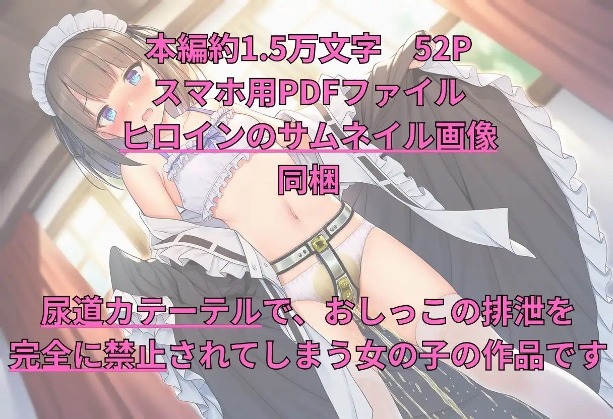 メイドさんが尿道カテーテルでおしっこの排泄を禁止される ～絶対排泄禁止命令～ サンプル画像 2
