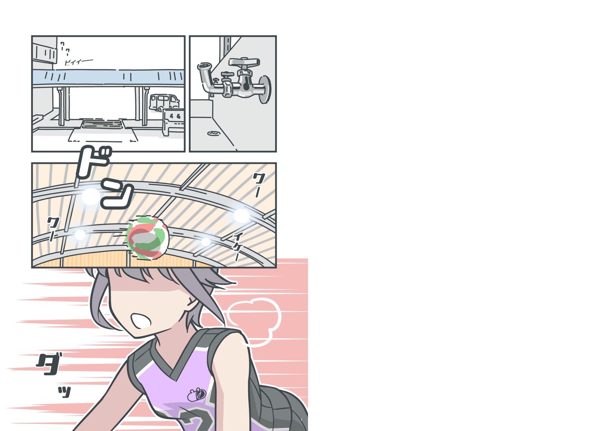 クラブ活動の女の子-3