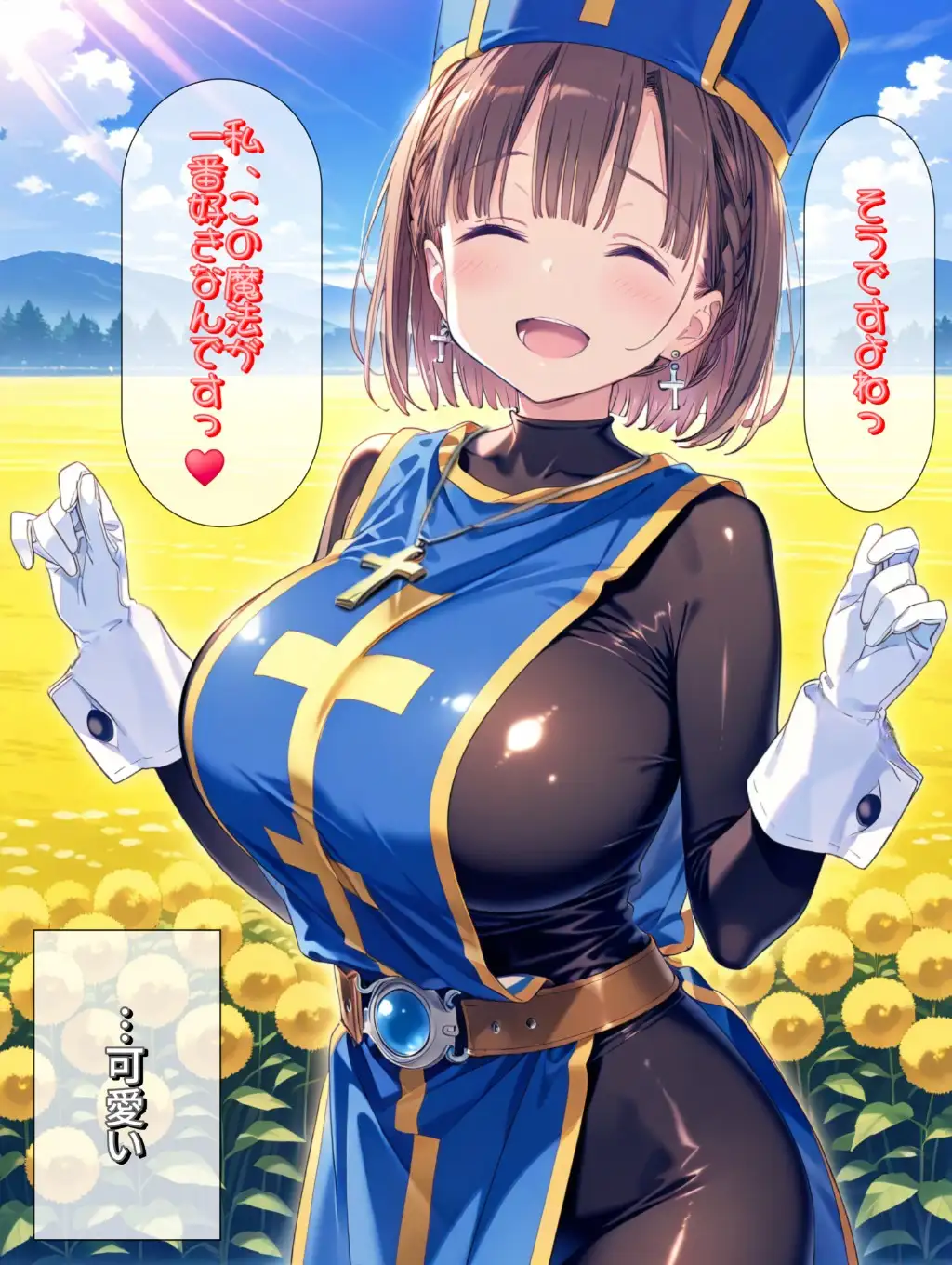 もしもエッチな水着を装備した僧侶があ○ちゃんだったら サンプル画像 6