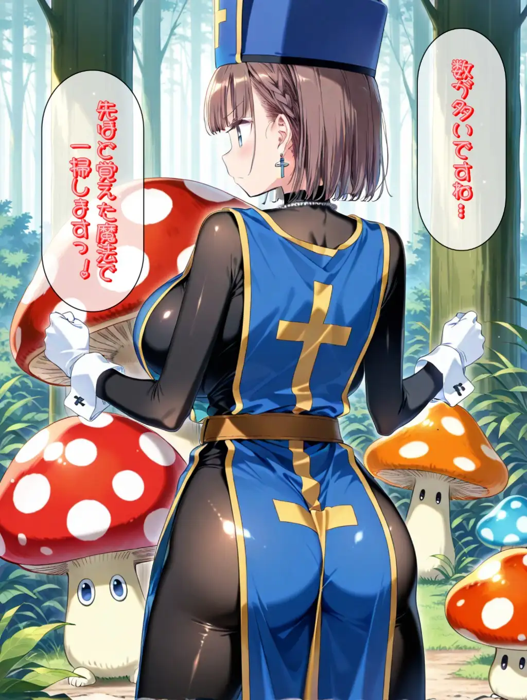 もしもエッチな水着を装備した僧侶があ○ちゃんだったら サンプル画像 7