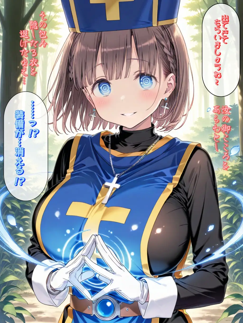 もしもエッチな水着を装備した僧侶があ○ちゃんだったら サンプル画像 9