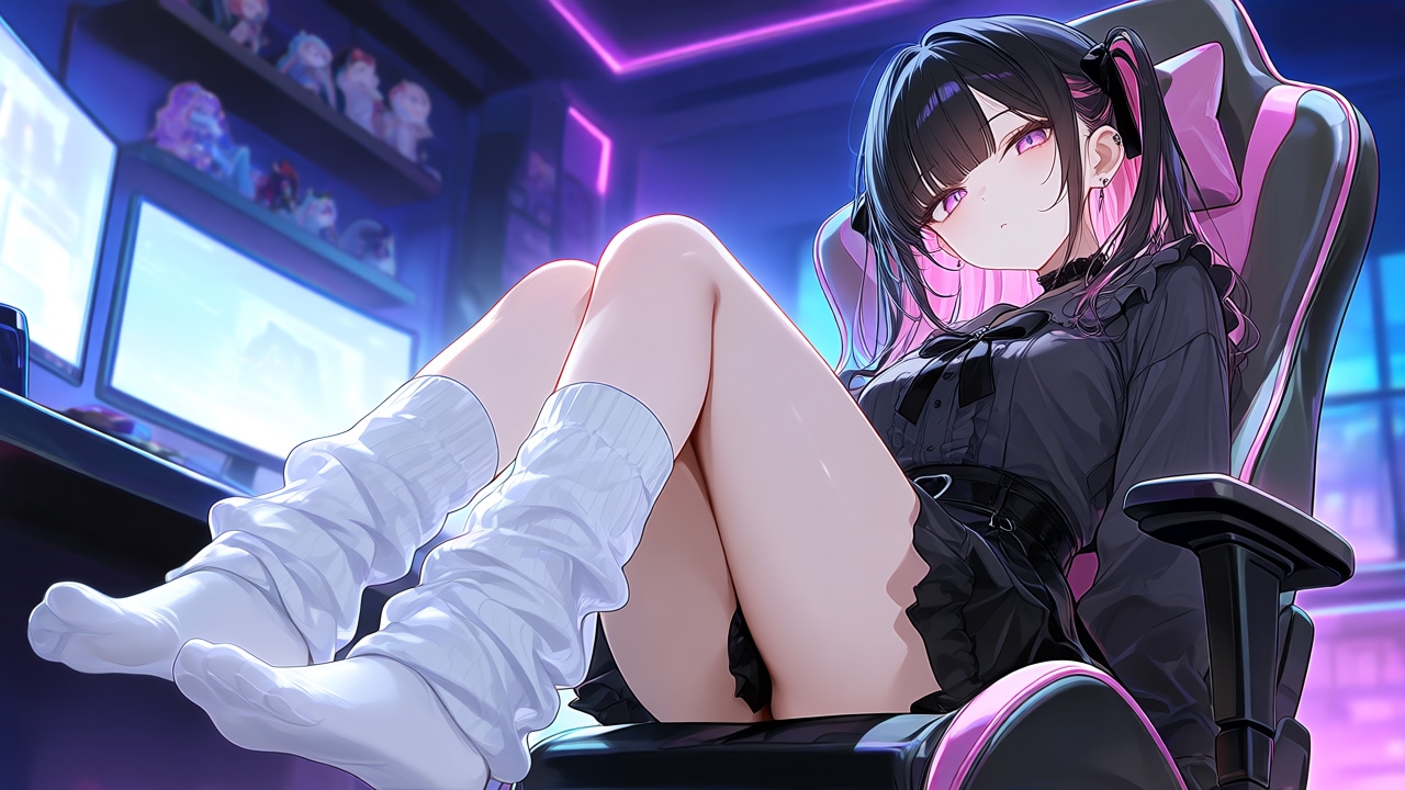 【AIイラスト集】地雷系美少女〜魅せるルーズソックスファッション〜 画像2