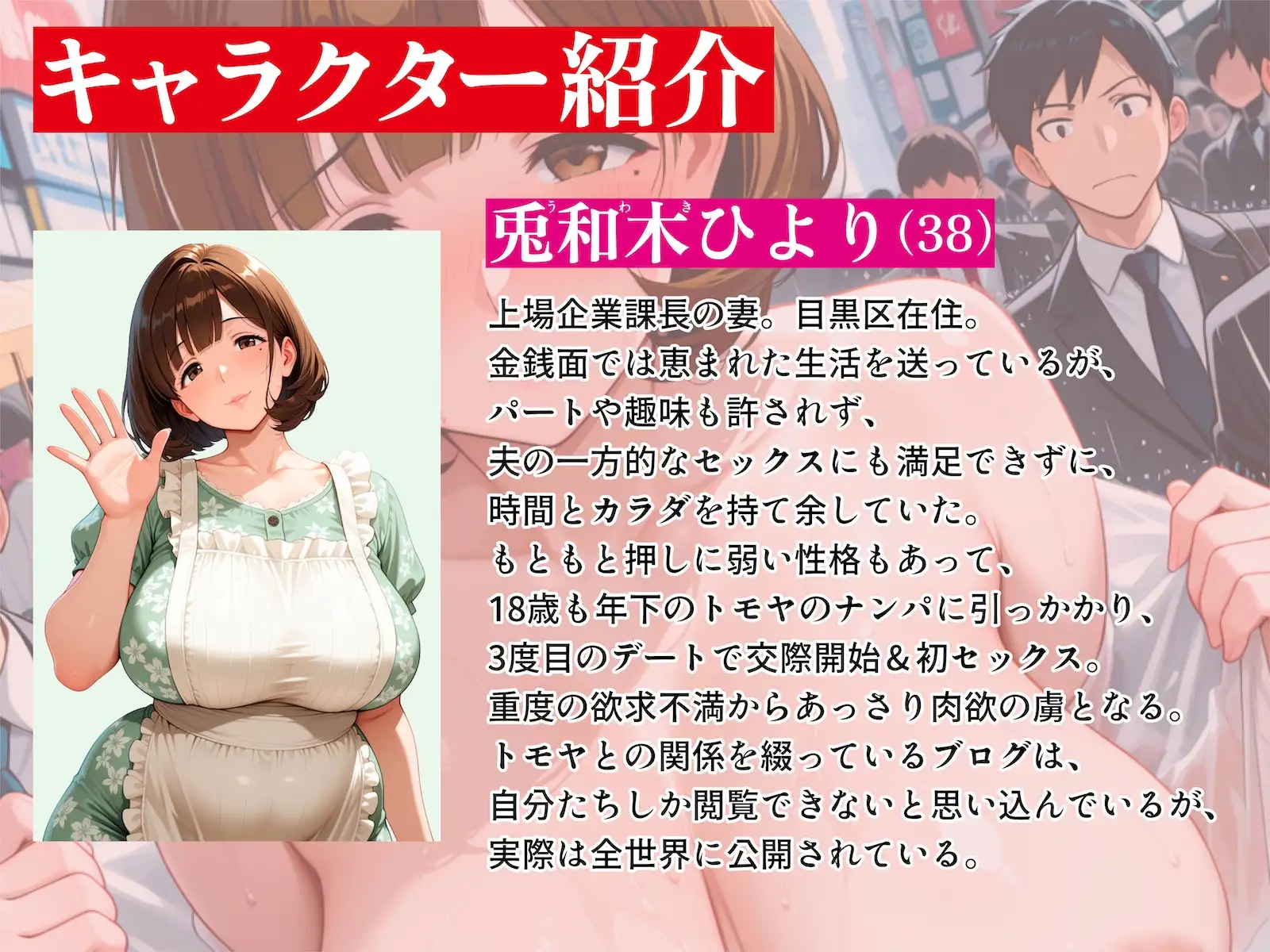 Kカップ人妻(38)、不倫露出で破滅確定 サンプル画像 2