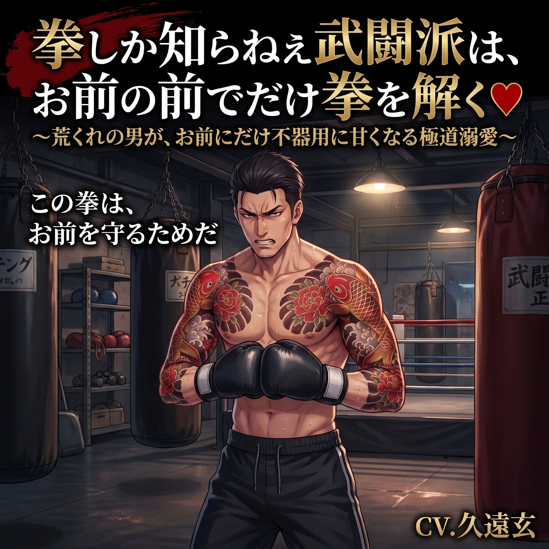 拳しか知らねえ武闘派は、お前の前でだけ拳を解く♡〜荒くれの男が、お前にだけ不器用に甘くなる極道溺愛〜【極道/任侠/ギャップ/バイノーラル】-1画像