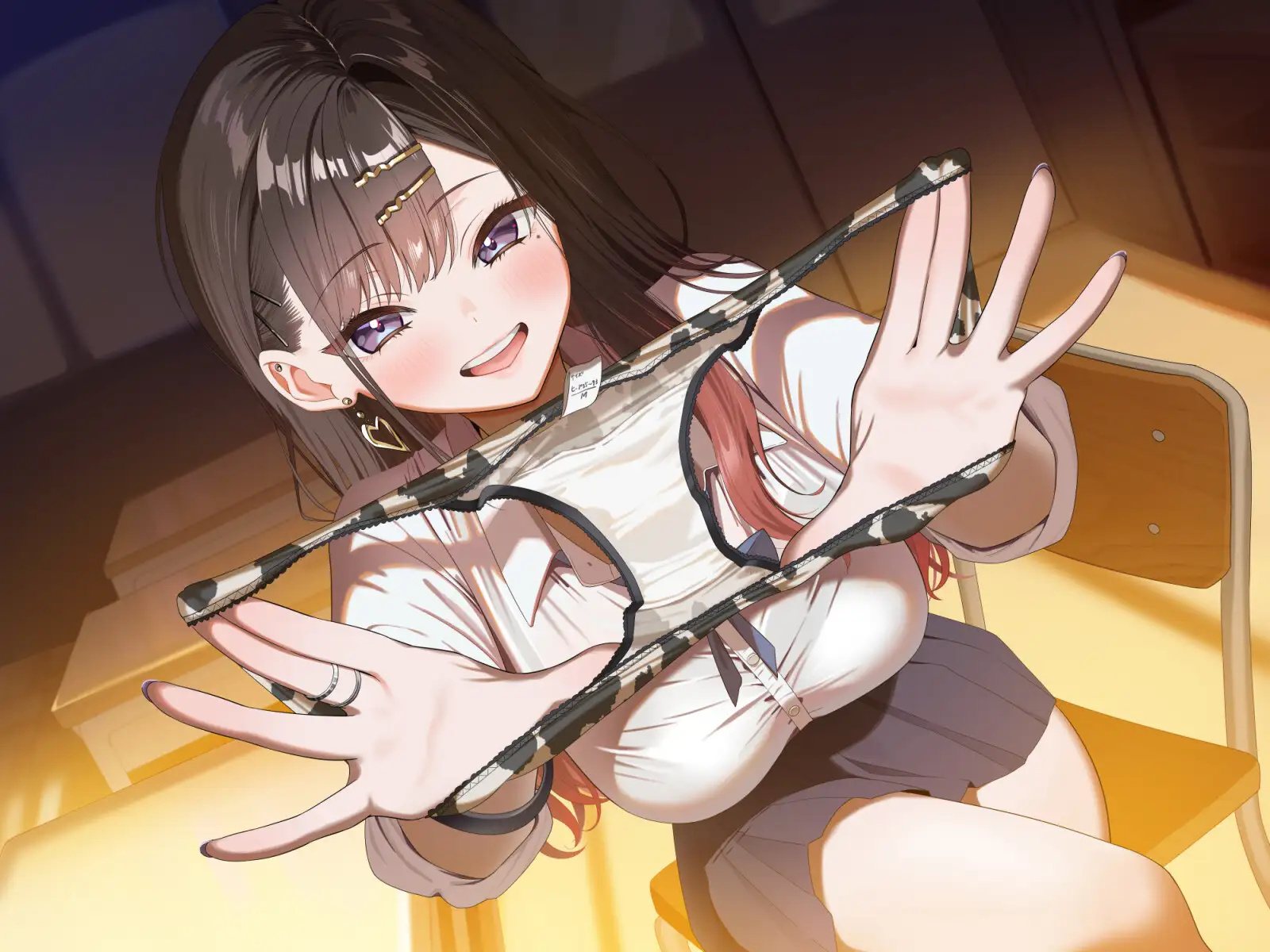 【ソフトマゾ向け】最近隣の席になった女子が性的にからかってくる【CV:ゆにこ】 サンプル画像 2