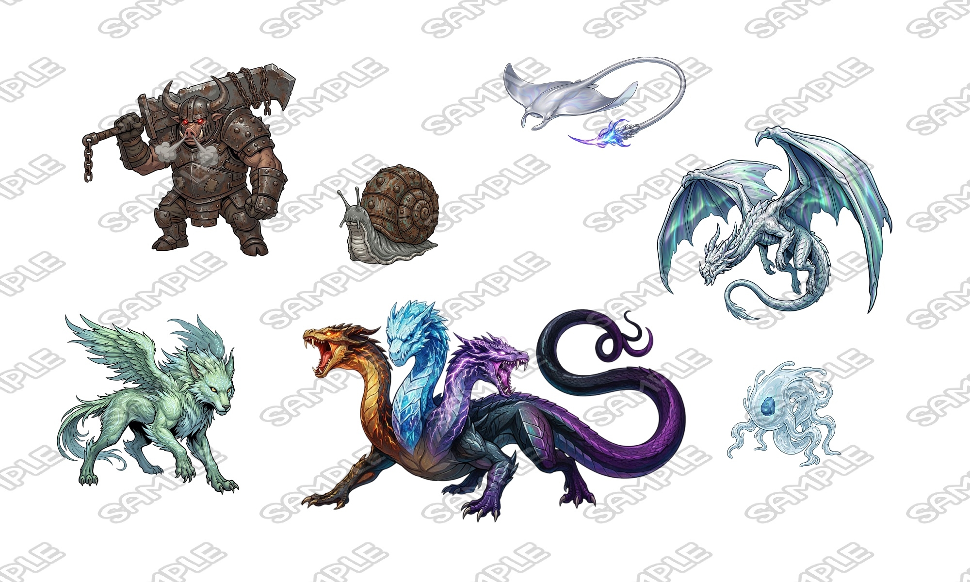 【敵グラフィック素材vol.10】バラエティモンスターパック4 画像1