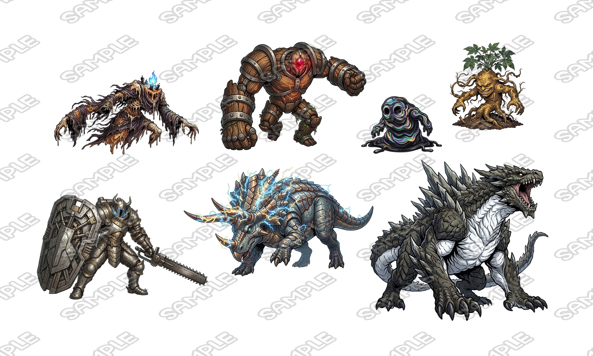 【敵グラフィック素材vol.10】バラエティモンスターパック4 画像3