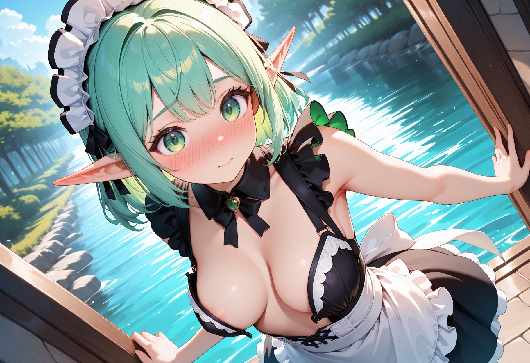 メイド服の淫乱エルフ 〜子宮に濃厚ザーメンぶっかけ孕ませ絶頂〜 画像1