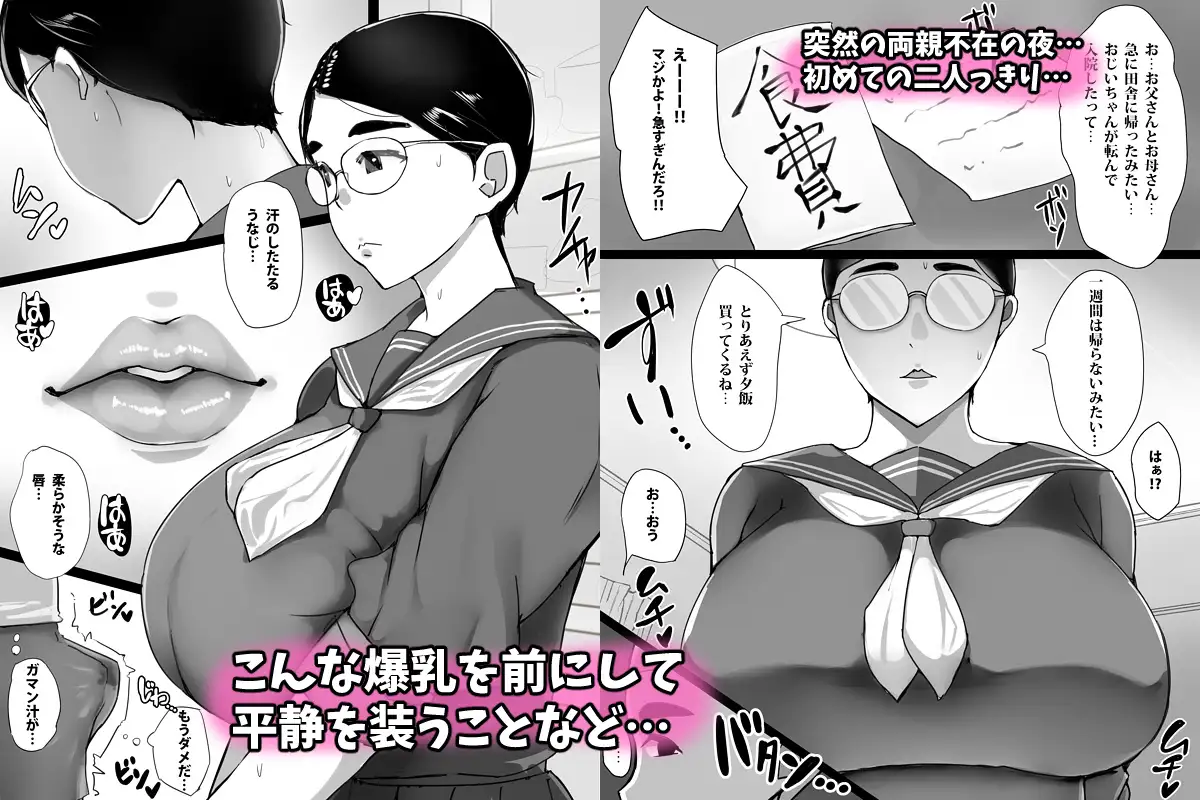 地味子のくせにむちむちな姉にムラムラしてセックスしちゃった話 サンプル画像 2
