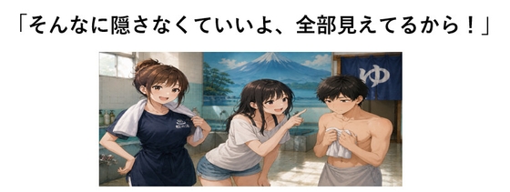 そんなに隠さなくていいよ、全部見えてるから!