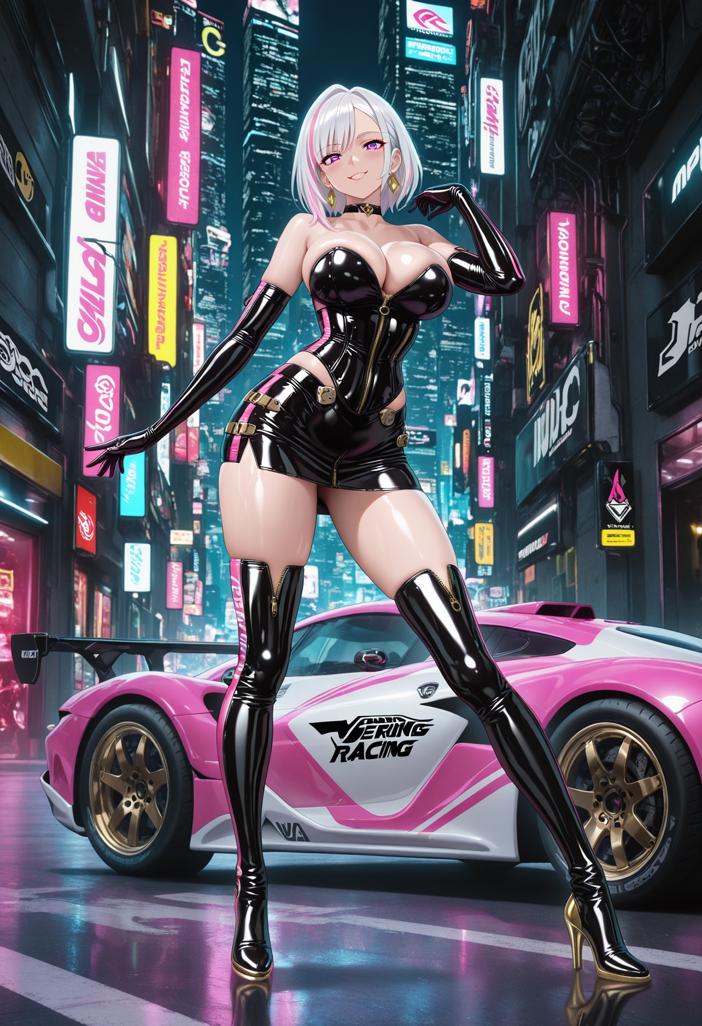 Cyberpunk RQ: Midnight Chrome - 黒光沢レースクイーン捕獲記録 - 画像2