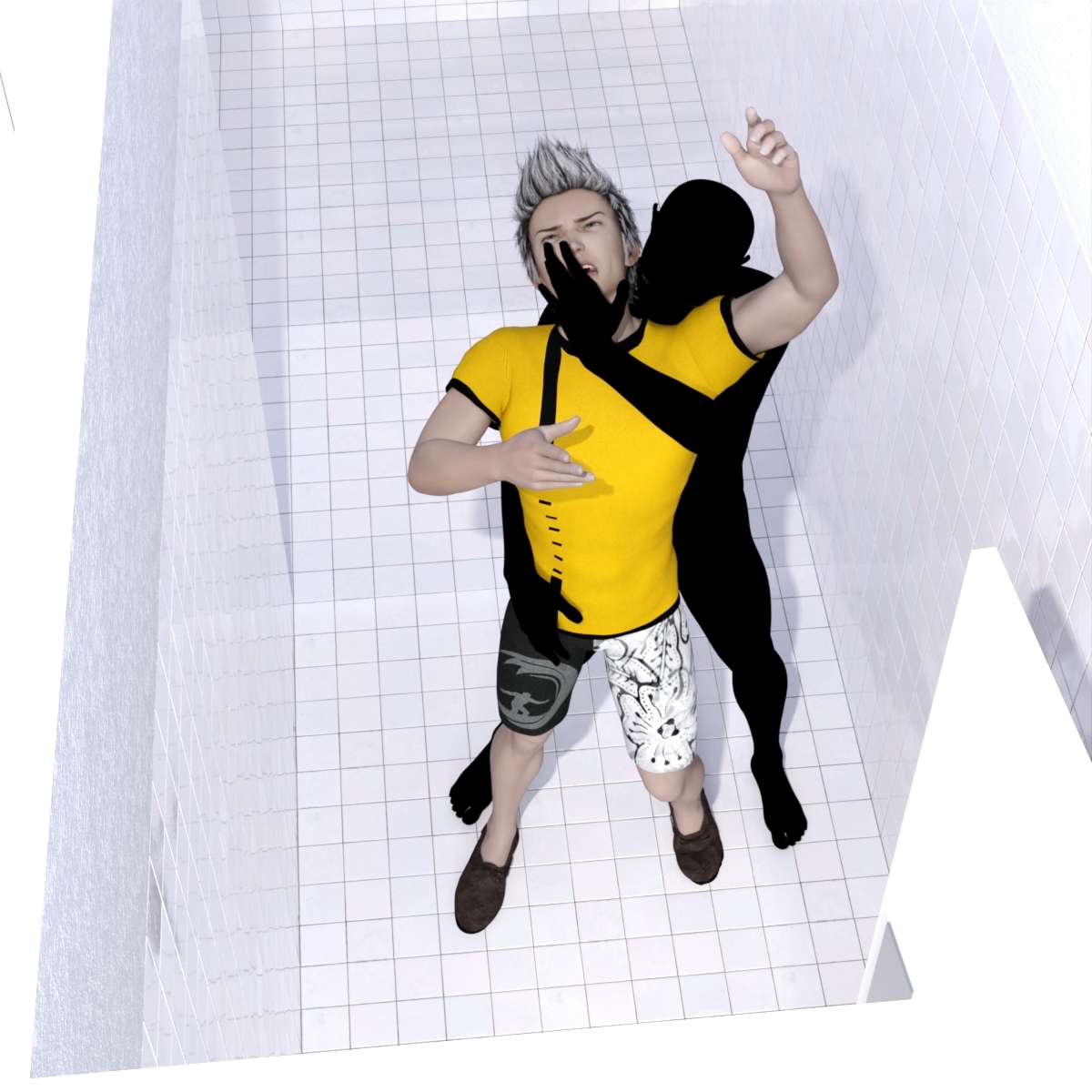トイレ浣腸調教 画像1