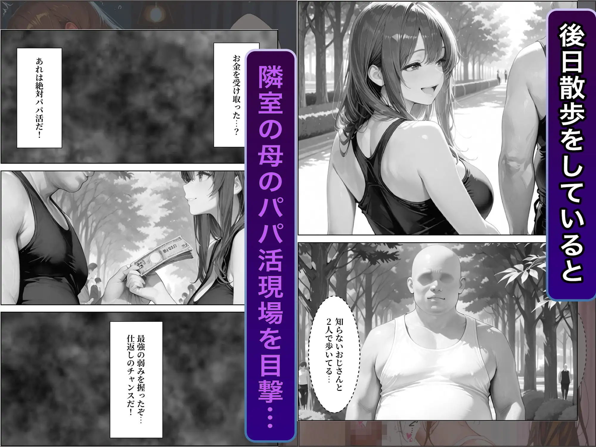 隣室に越してきた奇妙な母娘をデカチンで犯しまくった話 サンプル画像 6
