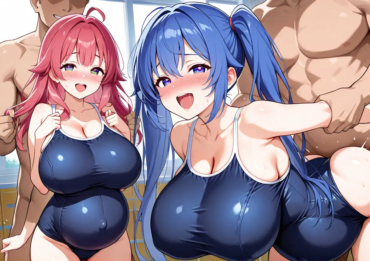 大乱交!!ボテ腹シンクロ部 サンプル画像 10