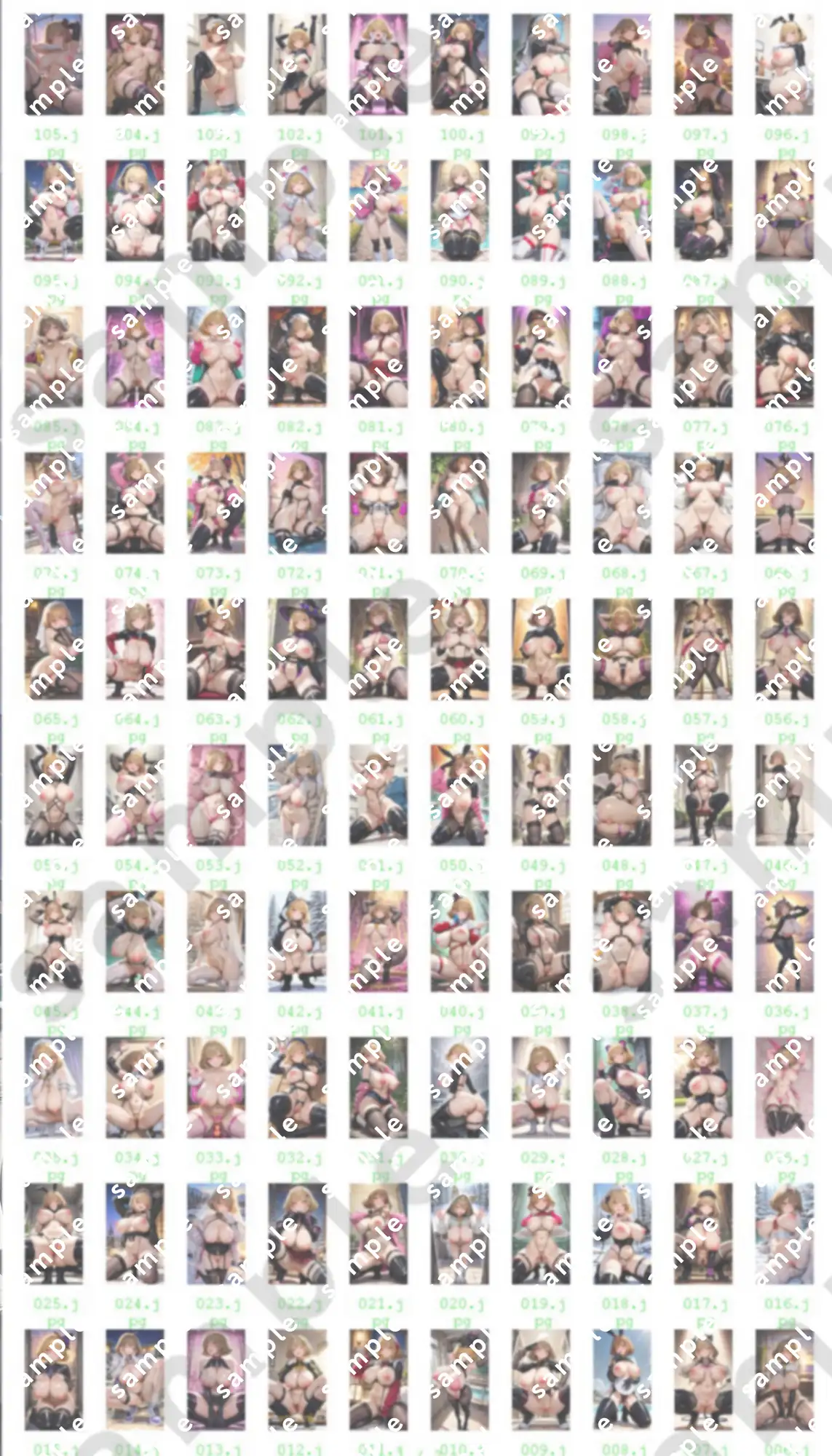 「勝利の〇神:NIKKE」ア〇スのドスケベポーズ集 サンプル画像 10