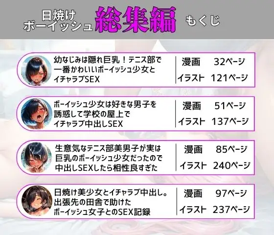 【総集編】ボーイッシュ美少女とイチャラブ中出しSEX [黒糖サムライ] | DLsite - R18