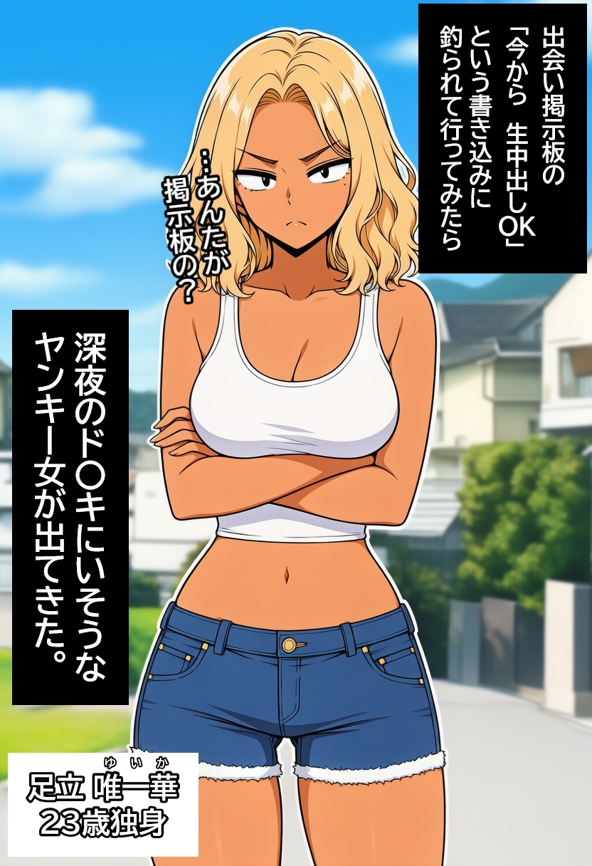 深夜のド〇キにいそうなヤンキー女を孕ませる。 画像1