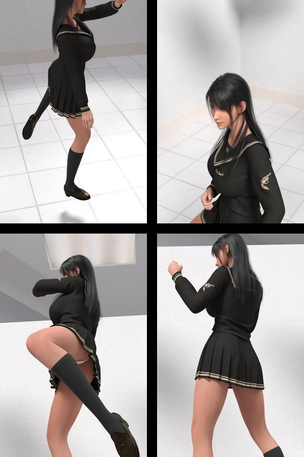 才色兼備の万能女性格闘家 霧島 愛唯の陸上競技モデル風写真集JK’26_01 画像1