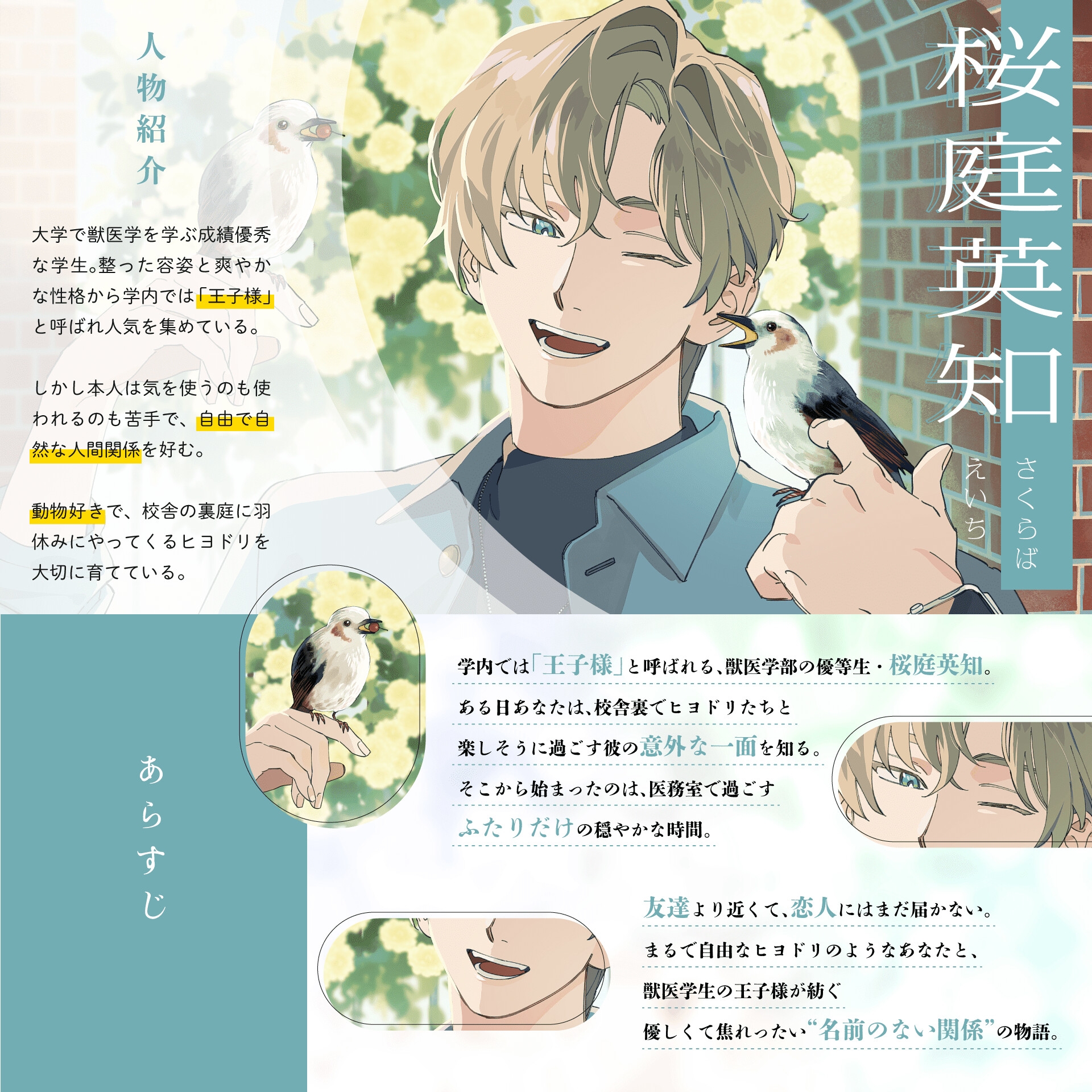 名前のない関係 Case1.ヒヨドリなキミと、獣医学生の王子様-1画像